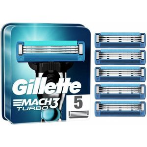 Gillette Scheermesjes Mach3 Turbo - 10x5st - Voordeelverpakking