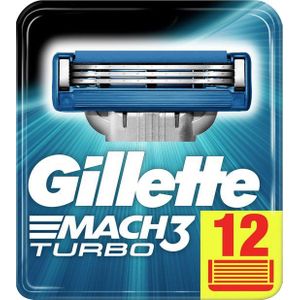 Gillette Mach3 Turbo - 12 Stuks - Scheermesjes