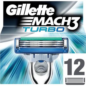 Gillette Mach3 Turbo - 12 Stuks - Scheermesjes