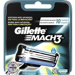 Gillette Mach3 Reservemesjes voor scheerapparaat, 8 stuks