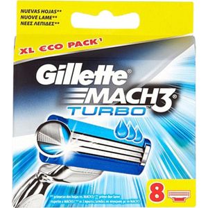 Gillette - MACH3 Turbo - Scheermessen - 8 Stuks