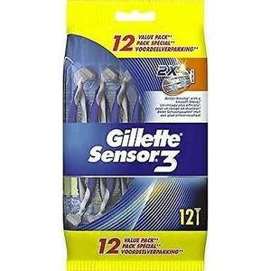 Gillette Sensor 3 Comfort Wegwerpmesjes 12 stuks