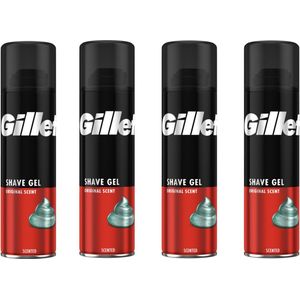Gillette Normale Huid Scheergel Mannen - 4x200ml Voordeelverpakking