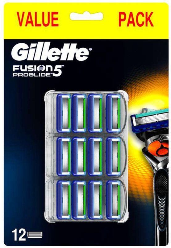 Gillette Fusion5 ProGlide Scheermesjes Mannen - 12 stuks