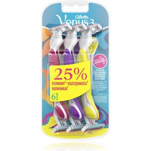 Gillette - Venus 3 Plus - Wegwerp Scheermessen - 6 Stuks