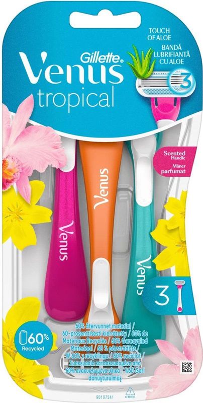 Gillette - Venus Tropical - Wegwerpscheermessen - 3 Stuks