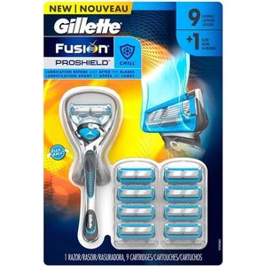 Gillette Fusion5 Proshield Chill- Scheersysteem + 9 scheermesjes