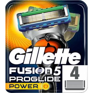 Gillette Fusion5 ProGlide Power Scheermesjes Mannen - 4 stuks