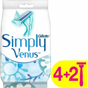 10x Gillette Venus Wegwerpmesjes Simply Venus 6 stuks