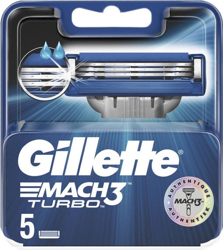 Gillette Mach 3 Turbo Scheermesjes 5 stuks