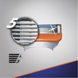Gillette Fusion5 Power Scheermesjes Mannen - 4 stuks