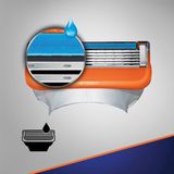 Gillette Fusion5 Power Scheermesjes Mannen - 4 stuks
