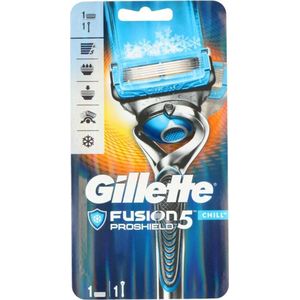 Gillette Fusion ProShield Chill Scheersysteem Met FlexBall + 1 navulmesje