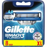 Gillette - Mach3 Turbo - Scheermesjes - 8 Stuks