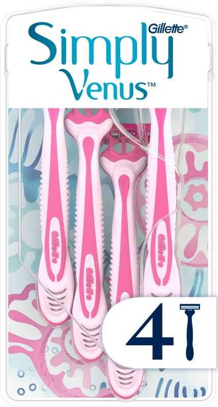 Gillette Simply Venus3 Wegwerpscheermesjes Vrouwen - 4 Stuks