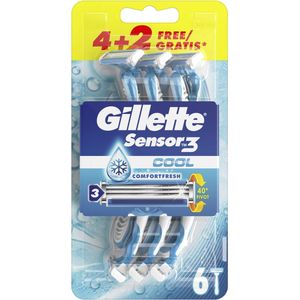 Gillette Sensor 3 cool wegwerpmesjes 6st