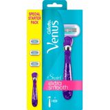 Gillette Venus Swirl Scheersysteem met Flexiball Technologie + 3 Scheermesjes