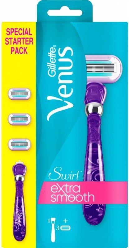 Gillette Venus Swirl Scheersysteem met Flexiball Technologie + 3 Scheermesjes
