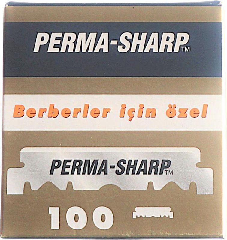 Gillette Perma-Sharp Single Edge Blades Losse Scheermesjes 100 Stuks