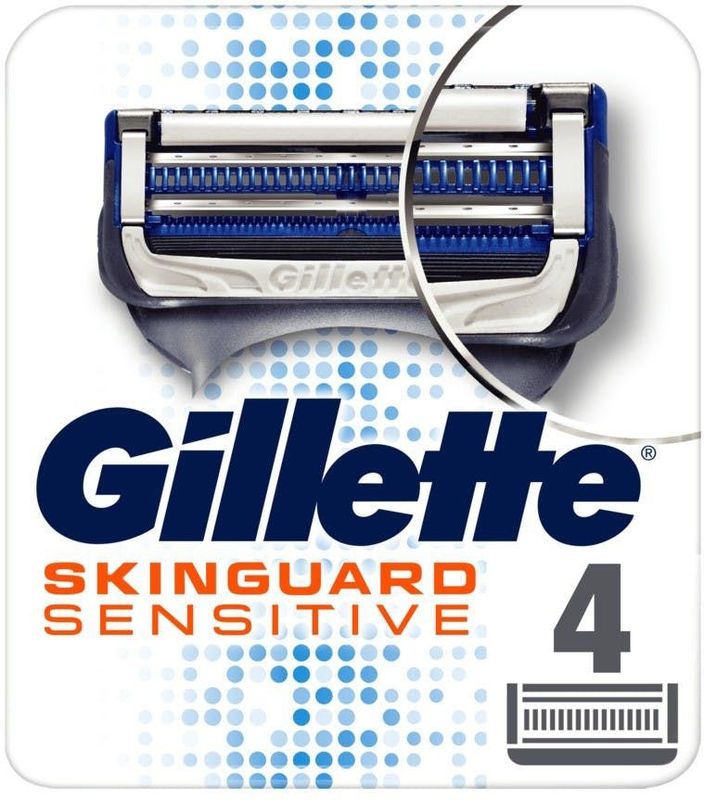 Gillette - Skinguard Sensitive - Scheermesjes - 4 Stuks