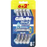 Gillette - Blue 3 Comfort - Scheermesjes - 8 Stk.