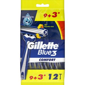 Gillette Blue 3 Comfort Wegwerpmesjes - 12 Stuks
