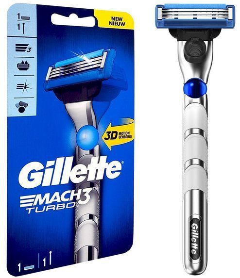 Gillette Mach3 Turbo 3D Scheersysteem Scheermesjes