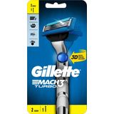 Gillette Mach3 Turbo Scheersysteem + 1 Scheermesje Mannen