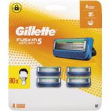 Gillette Fusion 5 Sport - Scheermesjes - Opzetstukken - 4 Stuks