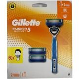 Gillette Fusion 5 Scheersysteem + 3 Scheermesje