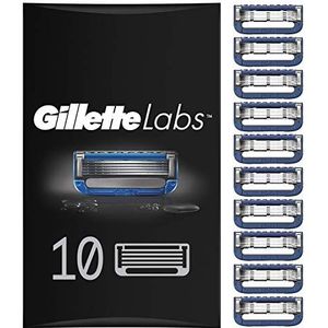 Gillette Labs scheermesjes, verwarmbaar, scheermesjes, heren, 10 stuks