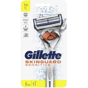 Gillette - Skinguard - Sensitive - Flexball - Scheersysteem - 1 Handvat + 2 Scheermesjes