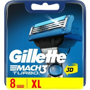 Gillette - Mach 3 Turbo - Scheermesjes - 8 Stuks