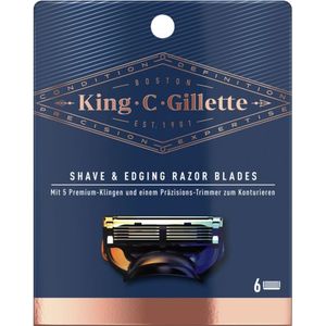 King C. Gillette Scheer- en Contouren 6 Stuks