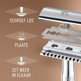 King C. Gillette Double Edge Safety Razor - 10 Navulmesjes