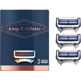 King C. Gillette Scheermesjes Heren - 3 Navulmesjes