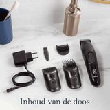 King C. Gillette - Draadloze Baardtrimmer - Zwart - Kunststof - 3 Kamopzetstukken