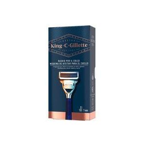 King C. Gillette 7702018545292 nekscheerapparaat voor heren + 1 lemmet met uitstekende en scherpe messen van roestvrij staal voor baardverzorging