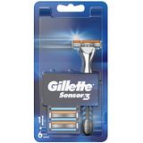 1x Scheermes - Gillette Sensor 3 - Met 6x Scheermesjes