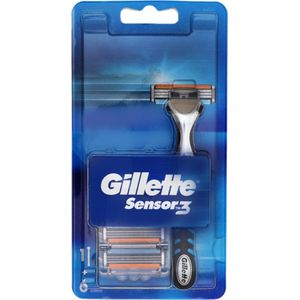 1x Scheermes - Gillette Sensor 3 - Met 6x Scheermesjes