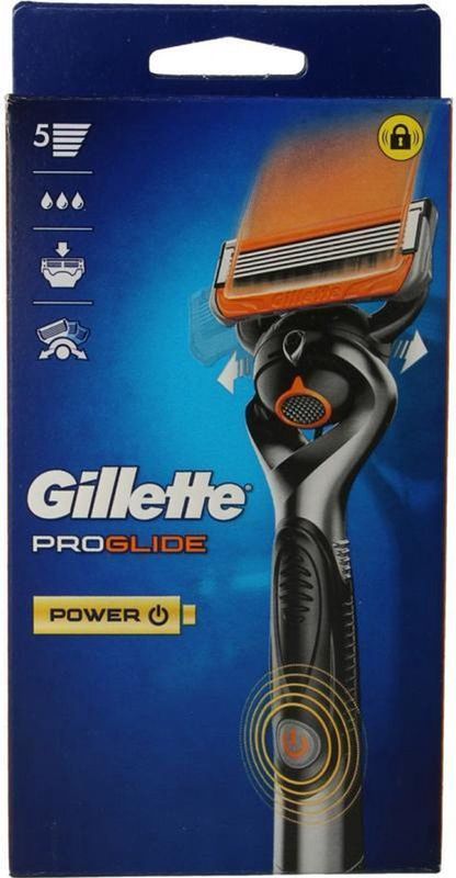 Gillette - Fusion5 Proglide Power - Scheersysteem - Zwart - 4 Mesjes