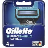 Gillette - ProSheild Chill - Scheermesjes - 4 Stuks