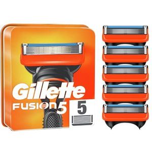 Gillette Fusion 5 scheermesjes voor heren, verpakking met 5 reservemesjes (verpakking kan variëren)