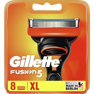 Gillette Fusion 5 scheermesjes, 8 reservemesjes voor nat scheerapparaat heren met 5-voudig lemmet
