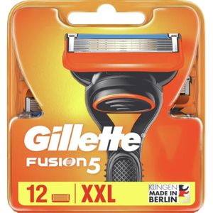 Gillette Fusion5 Scheermesjes voor Mannen - 12 Navulmesjes - XXL Voordeelverpakking