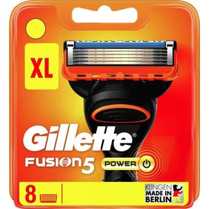 Gillette Fusion5 Power Scheermesjes Voor Mannen - 8 Navulmesjes - XL verpakking
