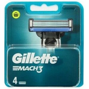 Gillette MACH3 Scheermesjes – 4 Scheermesjes – Passen op alle MACH3 Handvatten