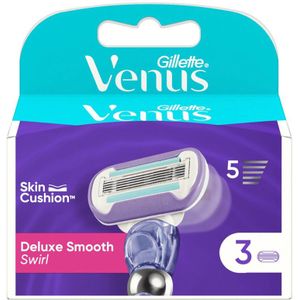 Gillette Venus Deluxe Smooth Swirl Scheermesjes Voor Vrouwen - 3 Navulmesjes