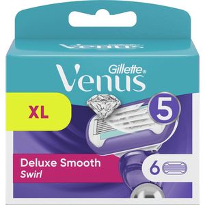 Gillette Venus Deluxe Smooth Swirl Scheermesjes Voor Vrouwen - 6 Navulmesjes