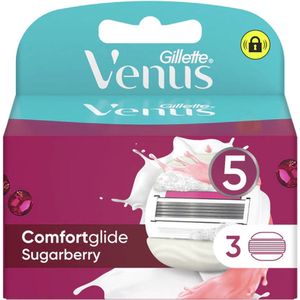 Gillette Venus Comfortglide Sugarberry Refill Blades x3